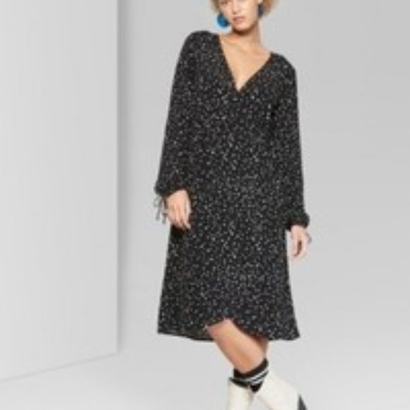 star print midi dress